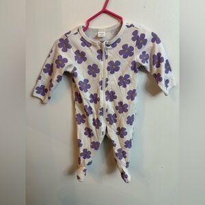 4/30$ Pl Baby  Purple Floral Kids Pajamas 3 months